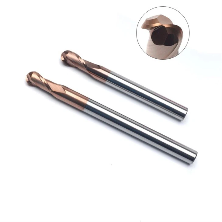 HRC55 2 Flute Ball Nose End Mill
