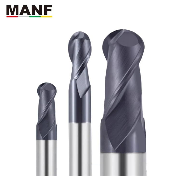 HRC60 2 Flute Ball Nose End Mill