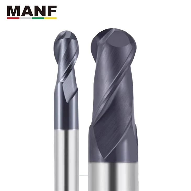 HRC60 2 Flute Ball Nose End Mill